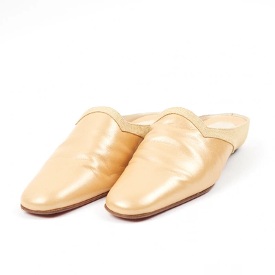 Pre-owned Christian Louboutin Beige Leather Mules & Clogs
