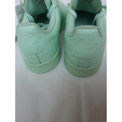 Pre-owned Adidas Originals Stan Smith Green Leather Trainers