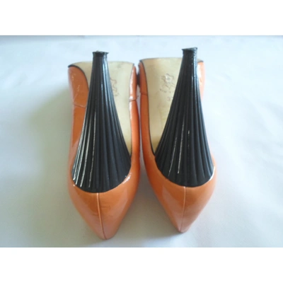 Pre-owned Reiss Orange Leather Heels