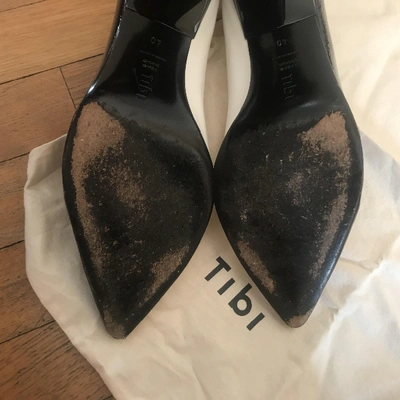 Pre-owned Tibi Black Leather Heels