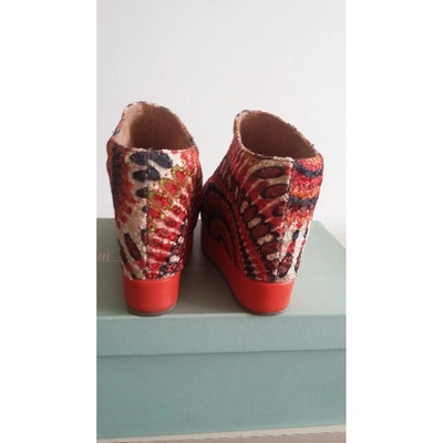 Pre-owned Jeffrey Campbell Cloth Sandals In Orange