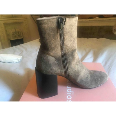 ACNE STUDIOS Pre-owned Ankle Boots In Grey