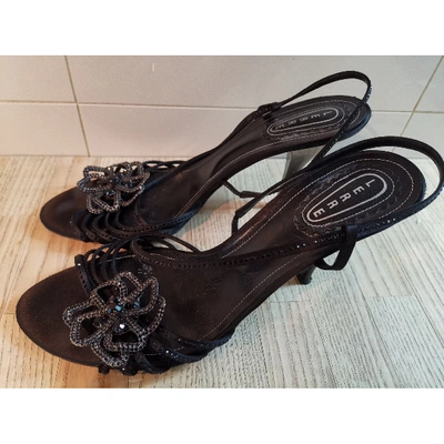 Pre-owned Lerre Leather Sandals In Black
