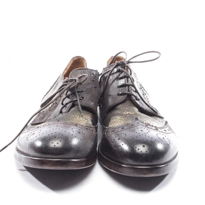 Pre-owned Moma Metallic Leather Trainers