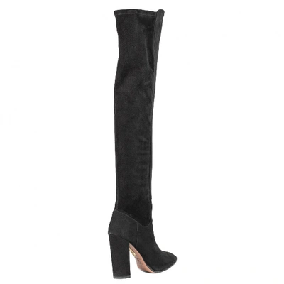 Pre-owned Aquazzura Boots In Black