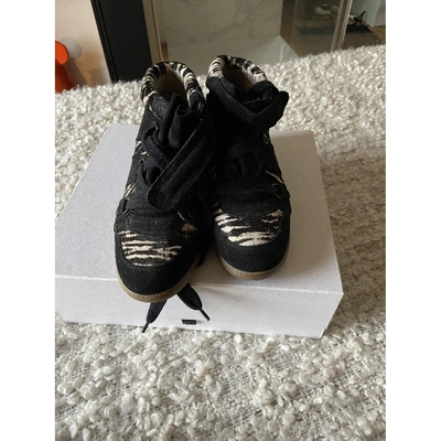 Pre-owned Isabel Marant Black Leather Trainers