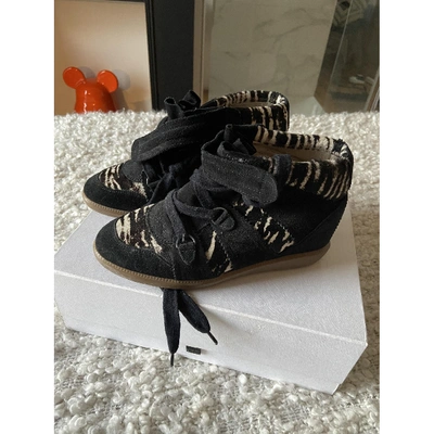 Pre-owned Isabel Marant Black Leather Trainers