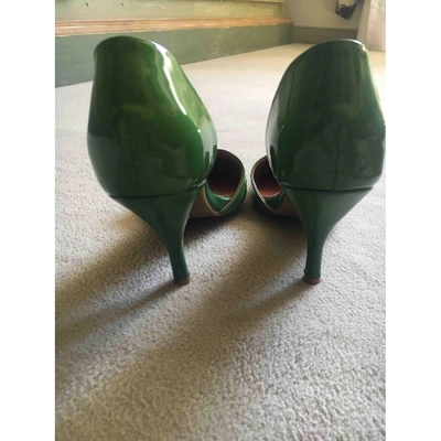 Pre-owned Jeffrey Campbell Patent Leather Heels In Green