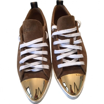 Pre-owned Bally Brown Suede Trainers