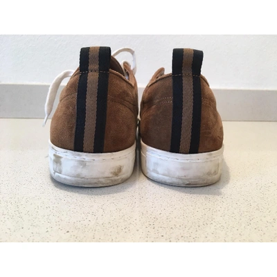 Pre-owned Bally Brown Suede Trainers