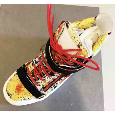 Pre-owned Giuseppe Zanotti Leather Trainers In Multicolour