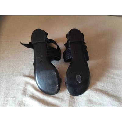 Pre-owned Giuseppe Zanotti Black Leather Sandals