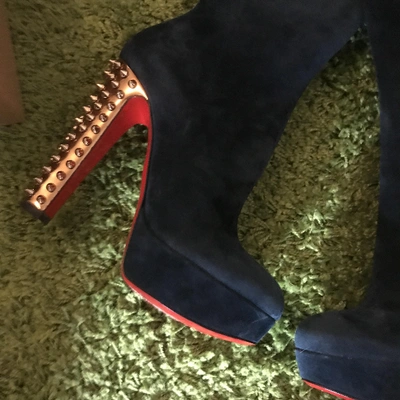 CHRISTIAN LOUBOUTIN Pre-owned Boots In Blue