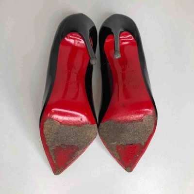 Pre-owned Christian Louboutin Black Patent Leather Heels