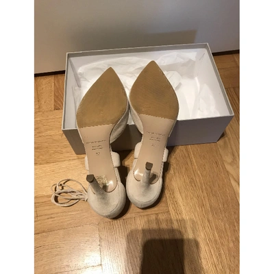 Pre-owned Fabio Rusconi Leather Heels In Beige