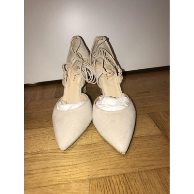 Pre-owned Fabio Rusconi Leather Heels In Beige