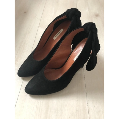 Pre-owned Carven Black Suede Heels