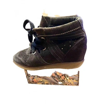 ISABEL MARANT Pre-owned Bobby Trainers In Anthracite