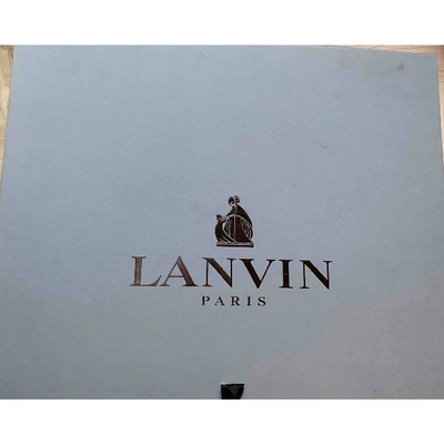 Pre-owned Lanvin Leather Heels In Black