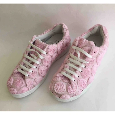 Pre-owned Joshua Sanders Cloth Trainers In Pink