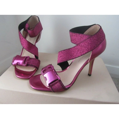 Pre-owned Christopher Kane Pink Leather Heels