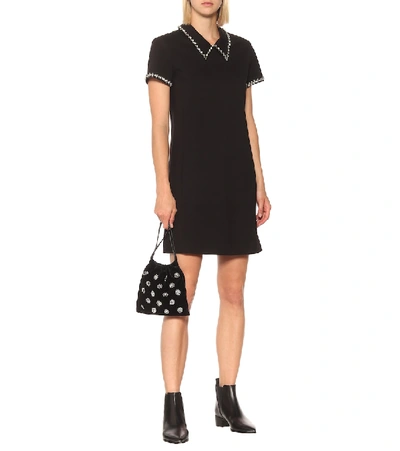 Shop Dorothee Schumacher Emotional Essence Embellished Minidress In Black