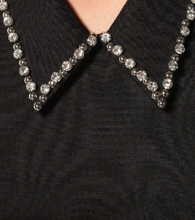 Shop Dorothee Schumacher Emotional Essence Embellished Minidress In Black