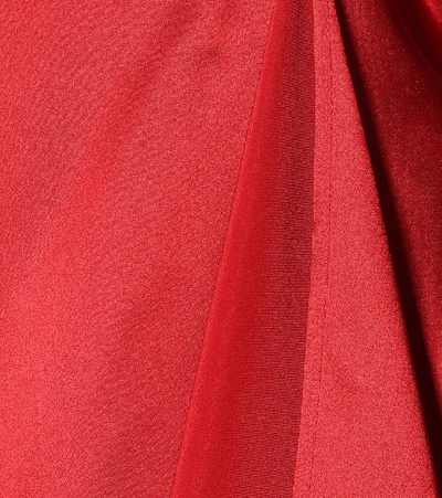 Shop Bernadette Meredith Silk-satin Maxi Dress In Red
