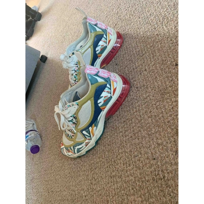 Pre-owned Fendi Leather Trainers In Multicolour