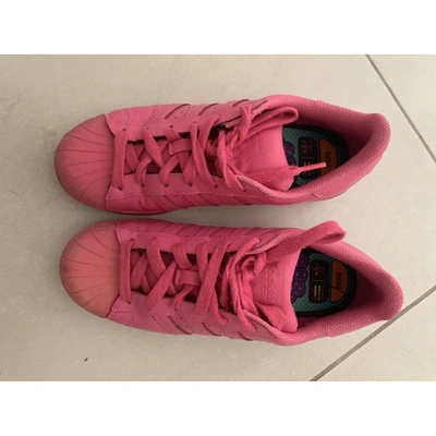 Pre-owned Adidas X Pharrell Williams Trainers In Pink