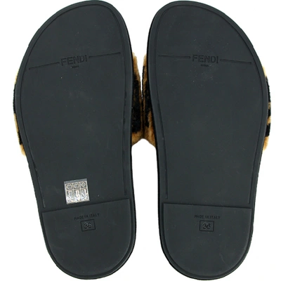 Pre-owned Fendi Black Rubber Sandals