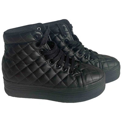 Pre-owned Jeffrey Campbell Black Rubber Trainers