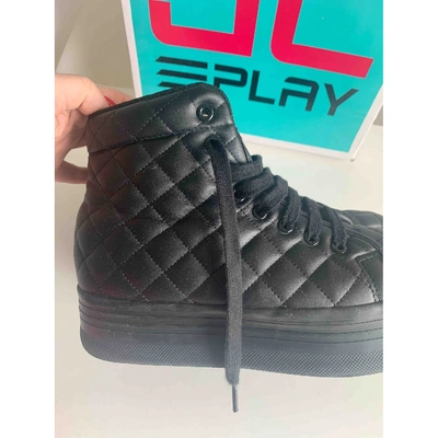 Pre-owned Jeffrey Campbell Black Rubber Trainers