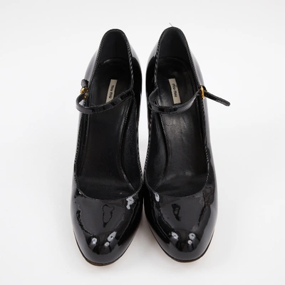 Pre-owned Miu Miu Black Patent Leather Heels