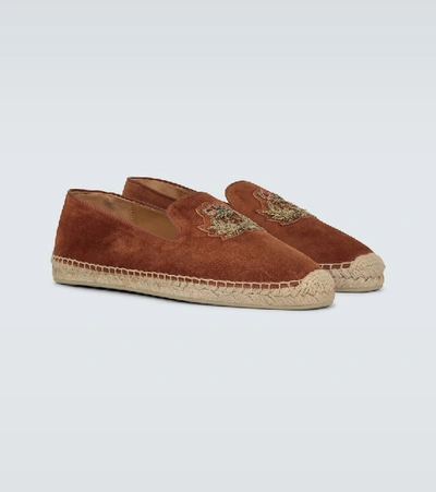 Shop Christian Louboutin Nanou Orlato Espadrilles In Brown