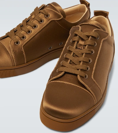 Shop Christian Louboutin Louis Junior Orlato Sneakers In Brown