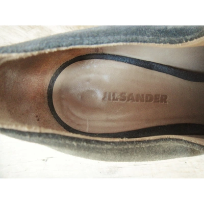 Pre-owned Jil Sander Lace Up Boots In Grey