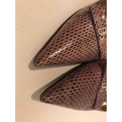 Pre-owned Dolce & Gabbana Python Heels