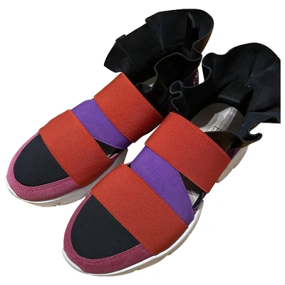 Pre-owned Emilio Pucci Cloth Trainers In Multicolour