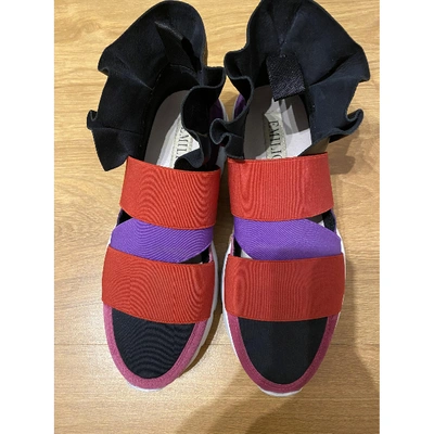 Pre-owned Emilio Pucci Cloth Trainers In Multicolour
