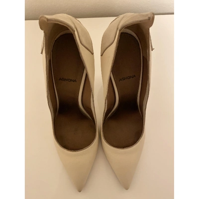 Pre-owned Agnona Leather Heels