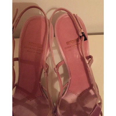Pre-owned Moschino Cheap And Chic Cloth Sandals In Pink