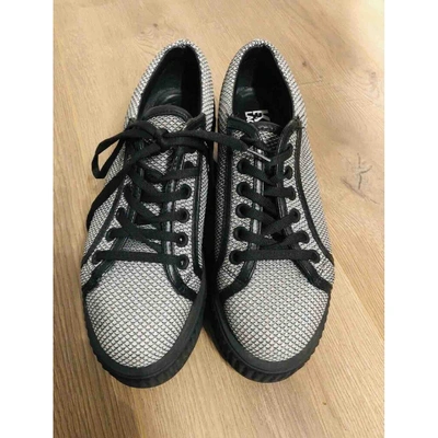 Pre-owned Karl Lagerfeld Leather Lace Ups In Black