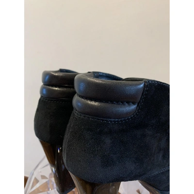 Pre-owned Hogan Ankle Boots In Black