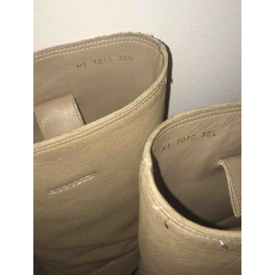 Pre-owned Dior Beige Leather Boots