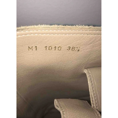 Pre-owned Dior Beige Leather Boots