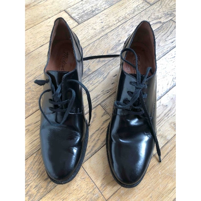 Pre-owned Madewell Black Leather Lace Ups