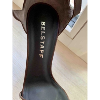 Pre-owned Belstaff Brown Leather Heels