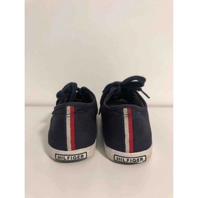 Pre-owned Tommy Hilfiger Blue Cloth Trainers