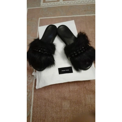 Pre-owned Simone Rocha Leather Sandals In Black